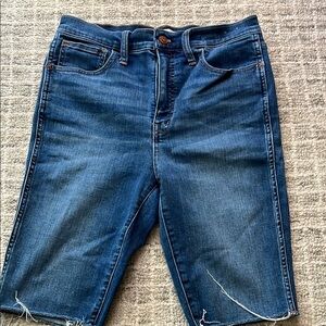 Madewell roadtripper biker shorts, 28